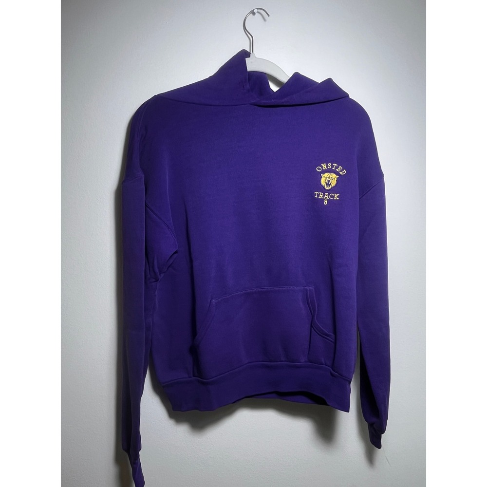 Onsted Track 8 Graphic Hoodie Purple Long Sleeve Sweatshirt Tiger Mascot